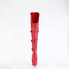 Pleaser - DELIGHT3018 Bottes cuissardes à plateforme - Rouge Product image